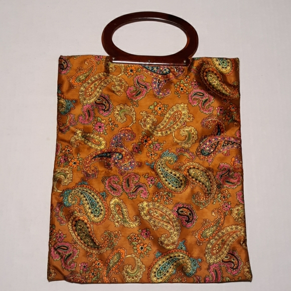 Stocko Handbags - ⬇️$14 Vintage Stocko paisley expandable handbag